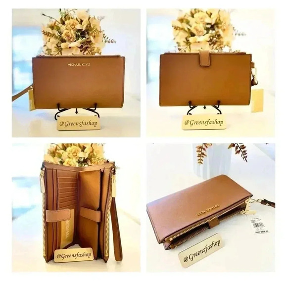 Michael Kors Charlotte Top Zip Tote shoulder bag & wallet brown - Picture 10 of 10